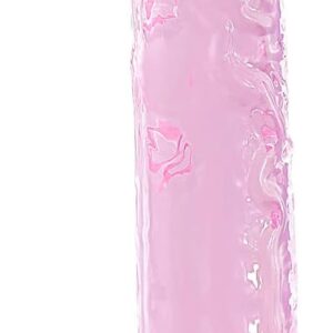 Pink Dildo,7.6" Ultra-Soft Realistic Dildo with Suction Cup Base for Hands-Free Play, Jelly Dildo Body-Safe Material,Adult Sex Toys for Women